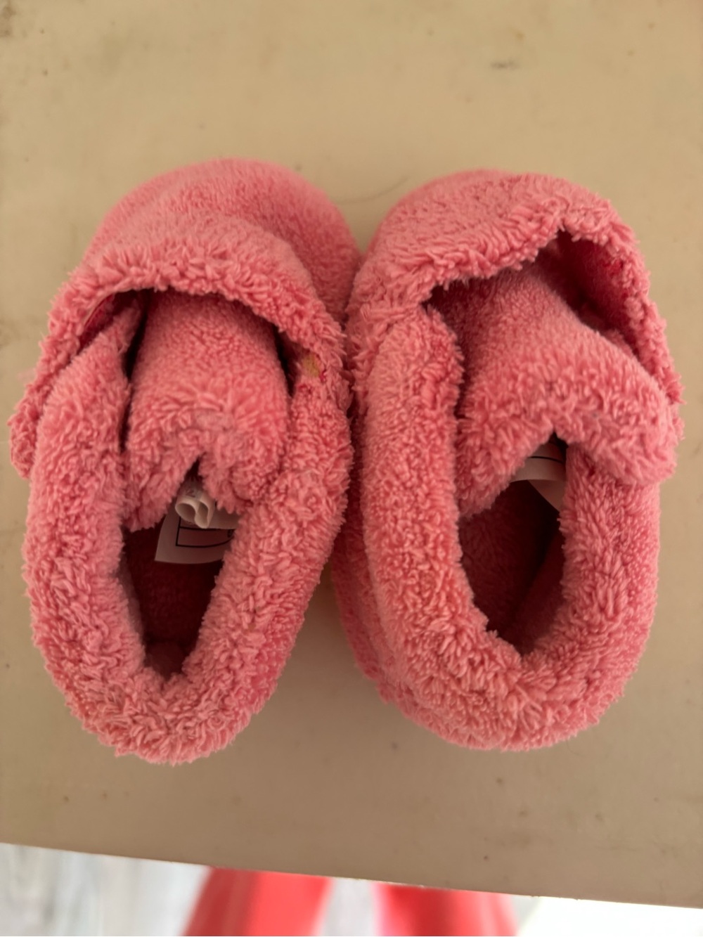 UGG Kids Pink Plush Slip-On Moccasins